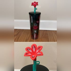 Super Cute Brand New Starbucks tumbler with straw cover